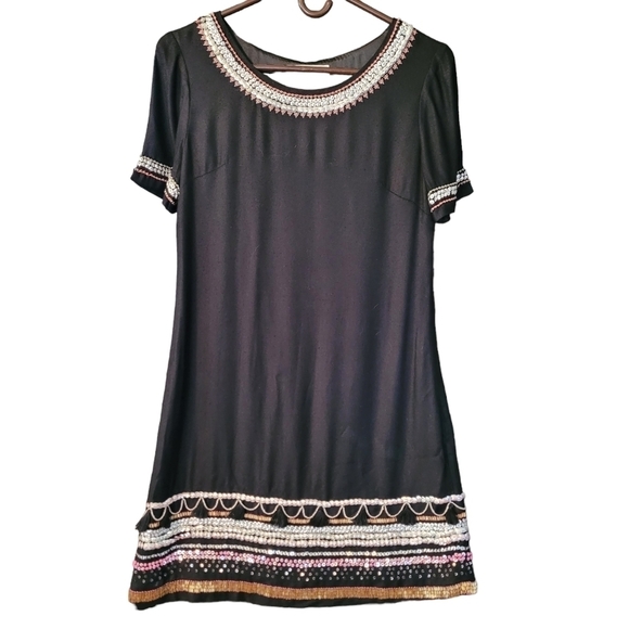 Anthropologie Maeve Catriona embellished shift dress- 0 - Picture 2 of 8